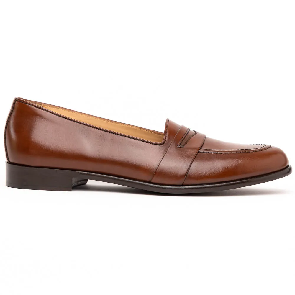 15-203-CHL SAVANNAH Calfskin Penny Loafer, Chili