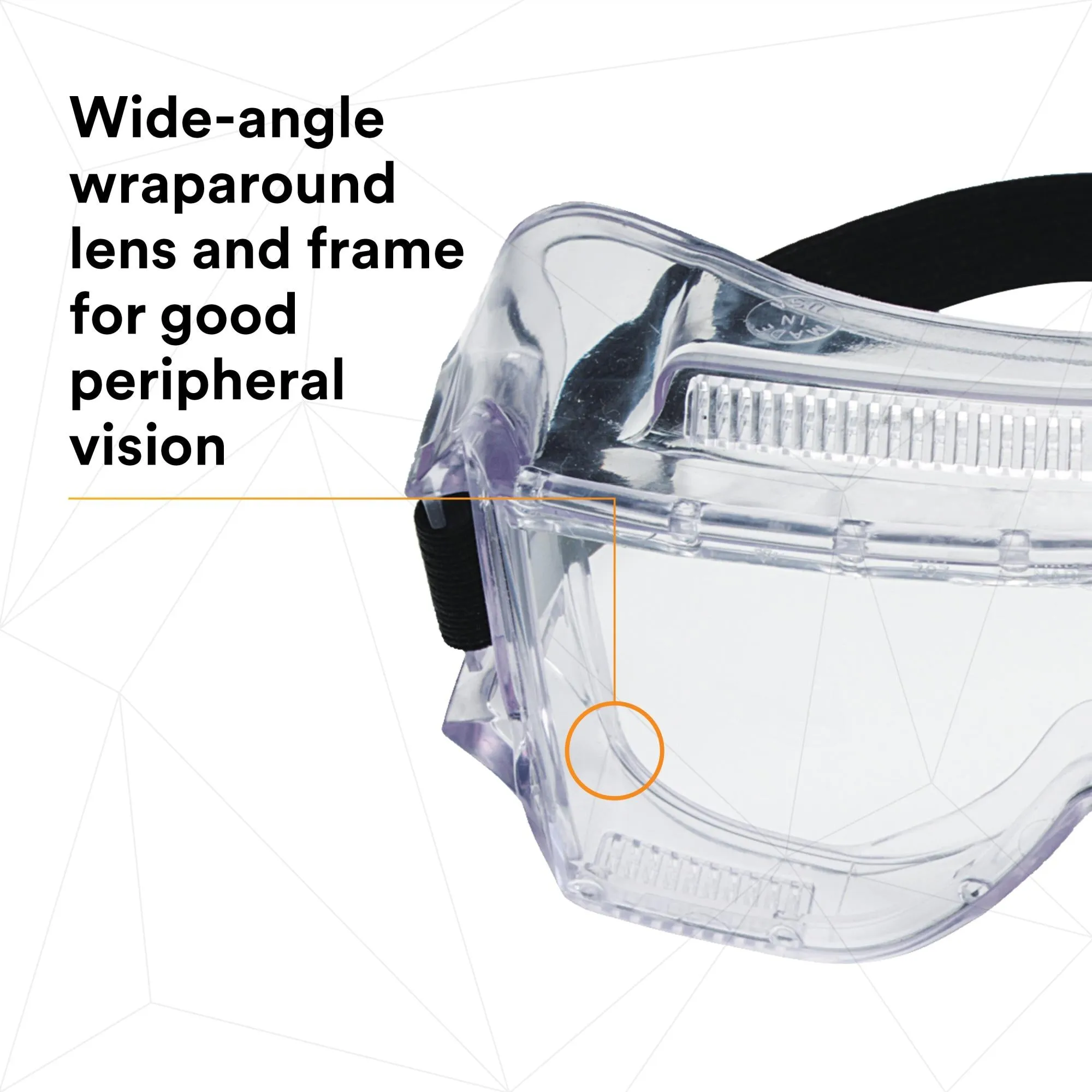 3M Centurion Impact Safety Goggles 452AF, 40301-00000-10, Clear
Anti-Fog Lens