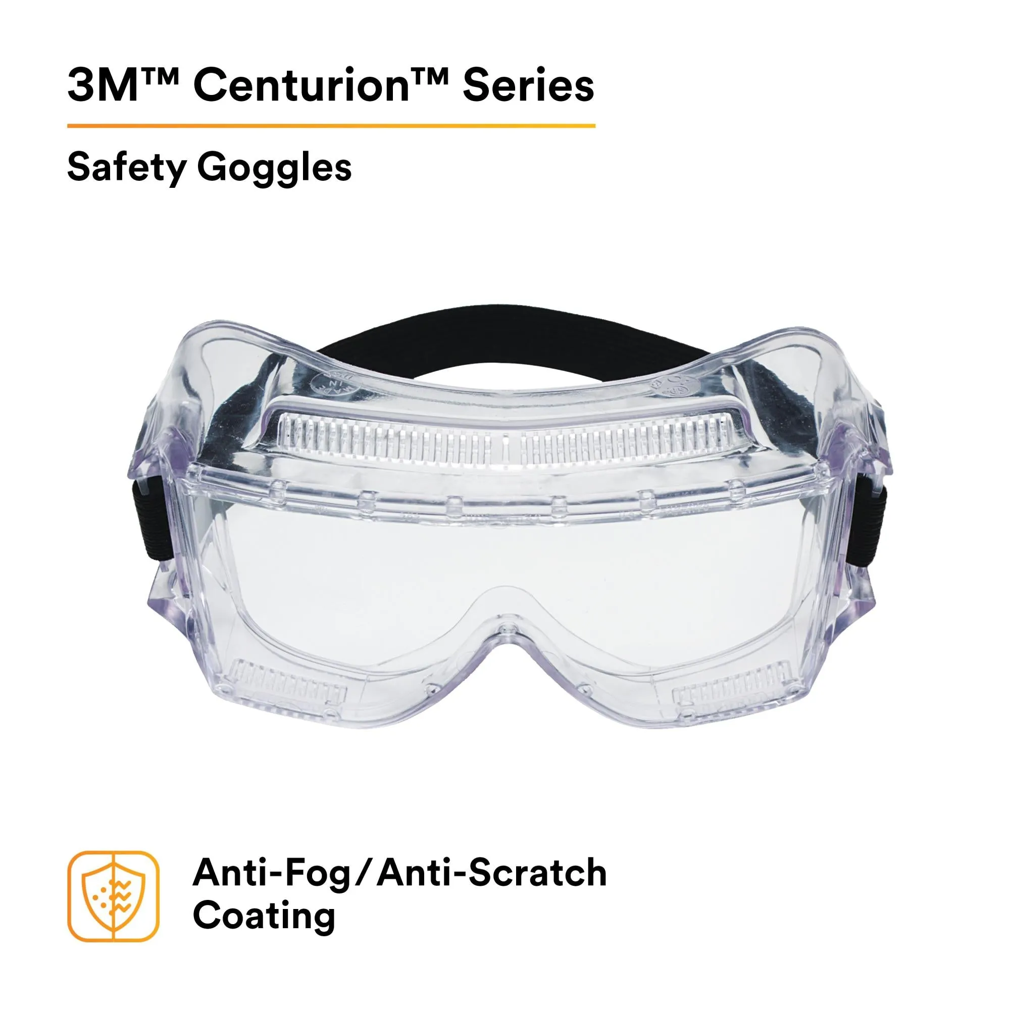 3M Centurion Impact Safety Goggles 452AF, 40301-00000-10, Clear
Anti-Fog Lens