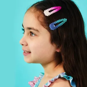 Accessorize London Girls Ombre Pearl Clips 2-Pack