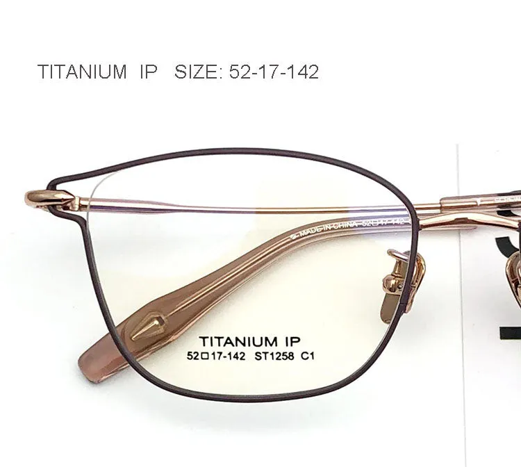 Aissuarvey Unisex Full Rim Titanium Acetate Round Irregular Frame Eyeglasses St1258