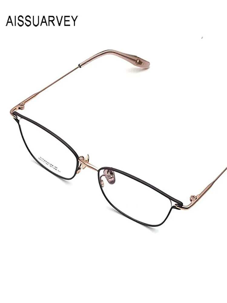 Aissuarvey Unisex Full Rim Titanium Acetate Round Irregular Frame Eyeglasses St1258