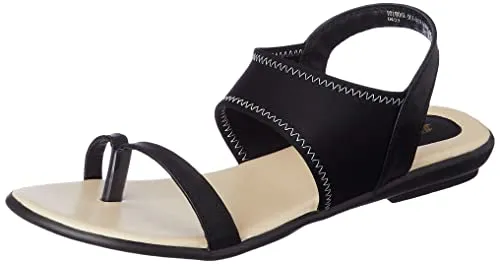 Bata Womens LYCRA E Black Sandal UK 7 (5616403)