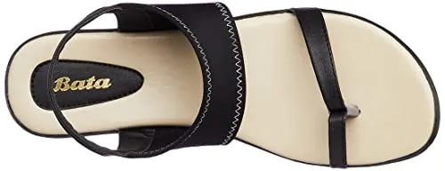 Bata Womens LYCRA E Black Sandal UK 7 (5616403)