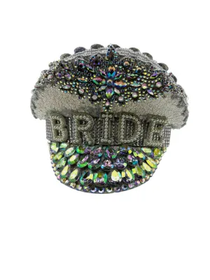 Big Rhinestone Bride Police Hat