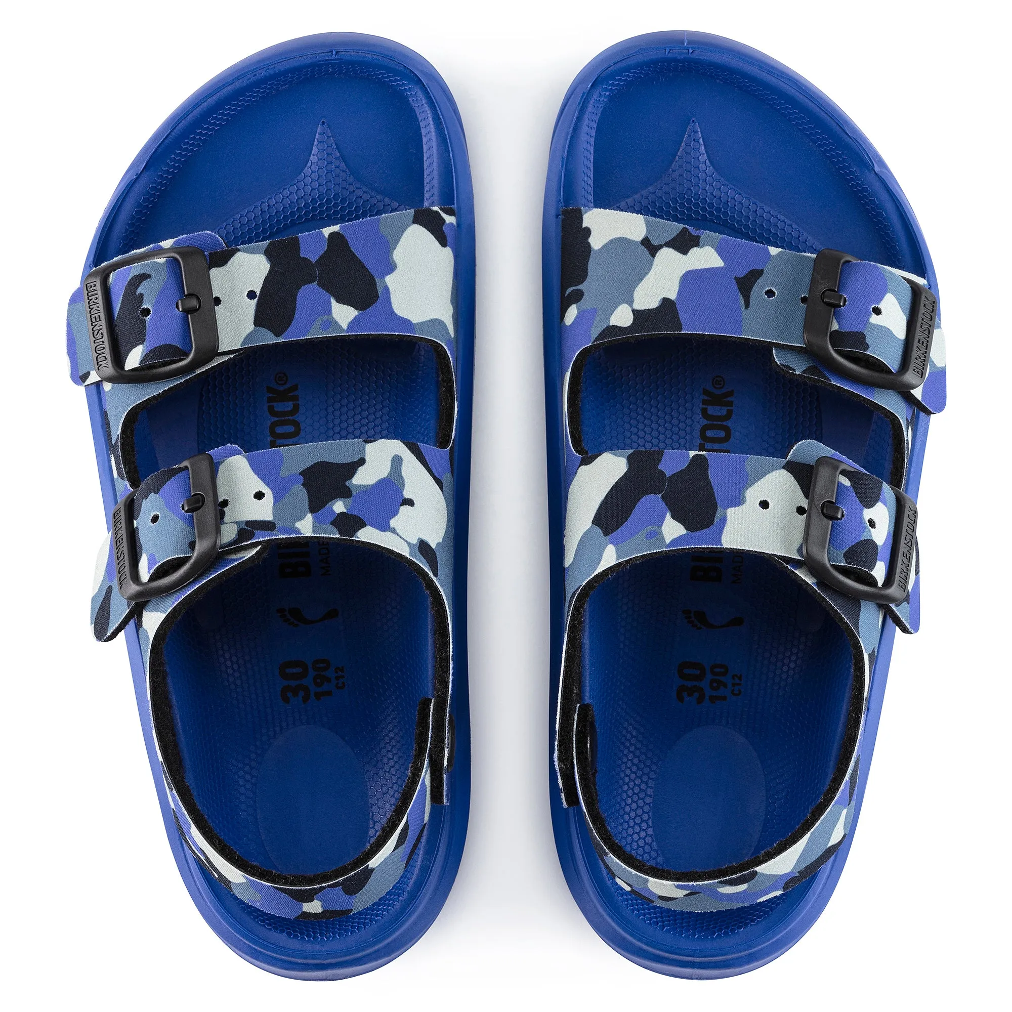 Birkenstock Kid's Mogami Birko-Flor Sandal in CMO Blue