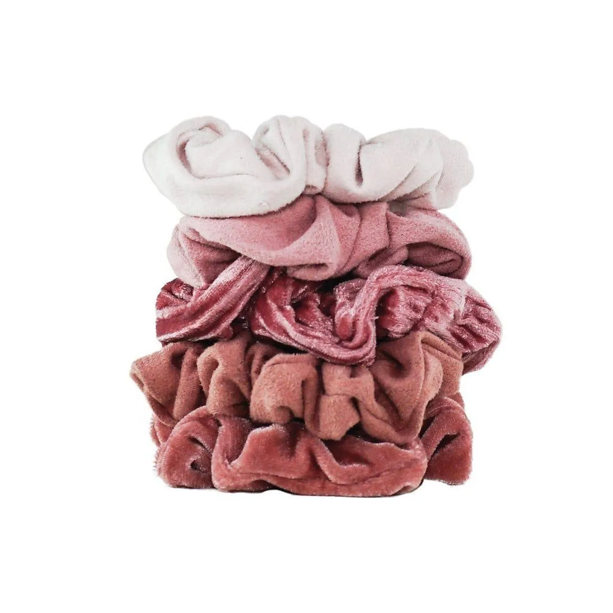 Blush Velvet Scrunchies