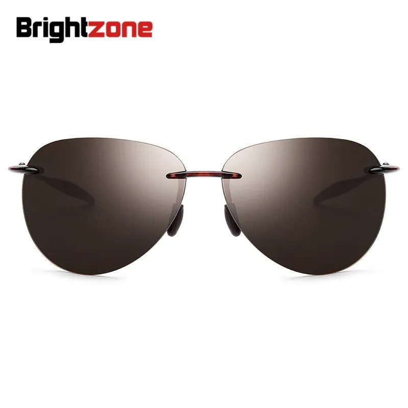 Brightzone Men's Sunglasses Rimless Alloy Tac Oval Tm0030