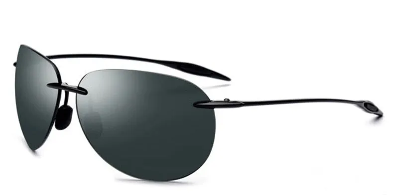 Brightzone Men's Sunglasses Rimless Alloy Tac Oval Tm0030