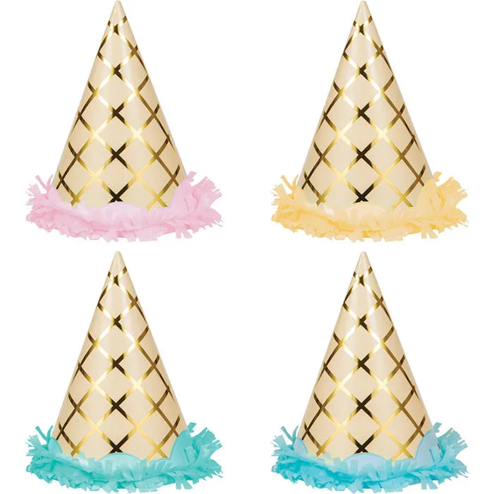 Bulk Ice Cream Party Party Hats (48 per Case)