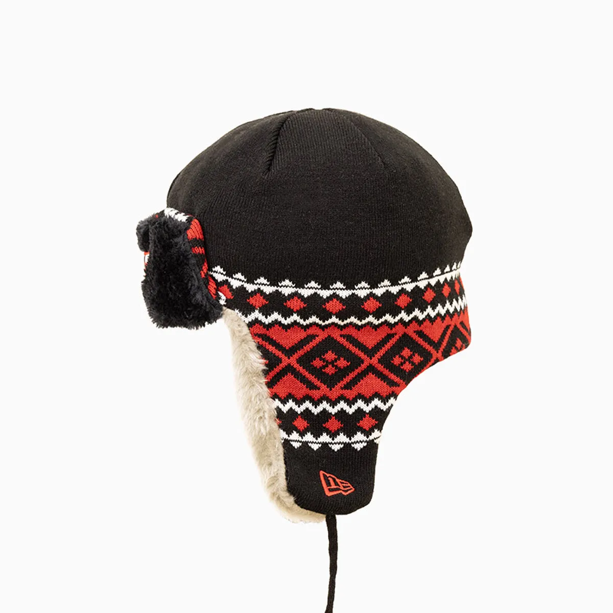 Chicago Bulls NBA Trapper Knit Cuff Beanie Hat