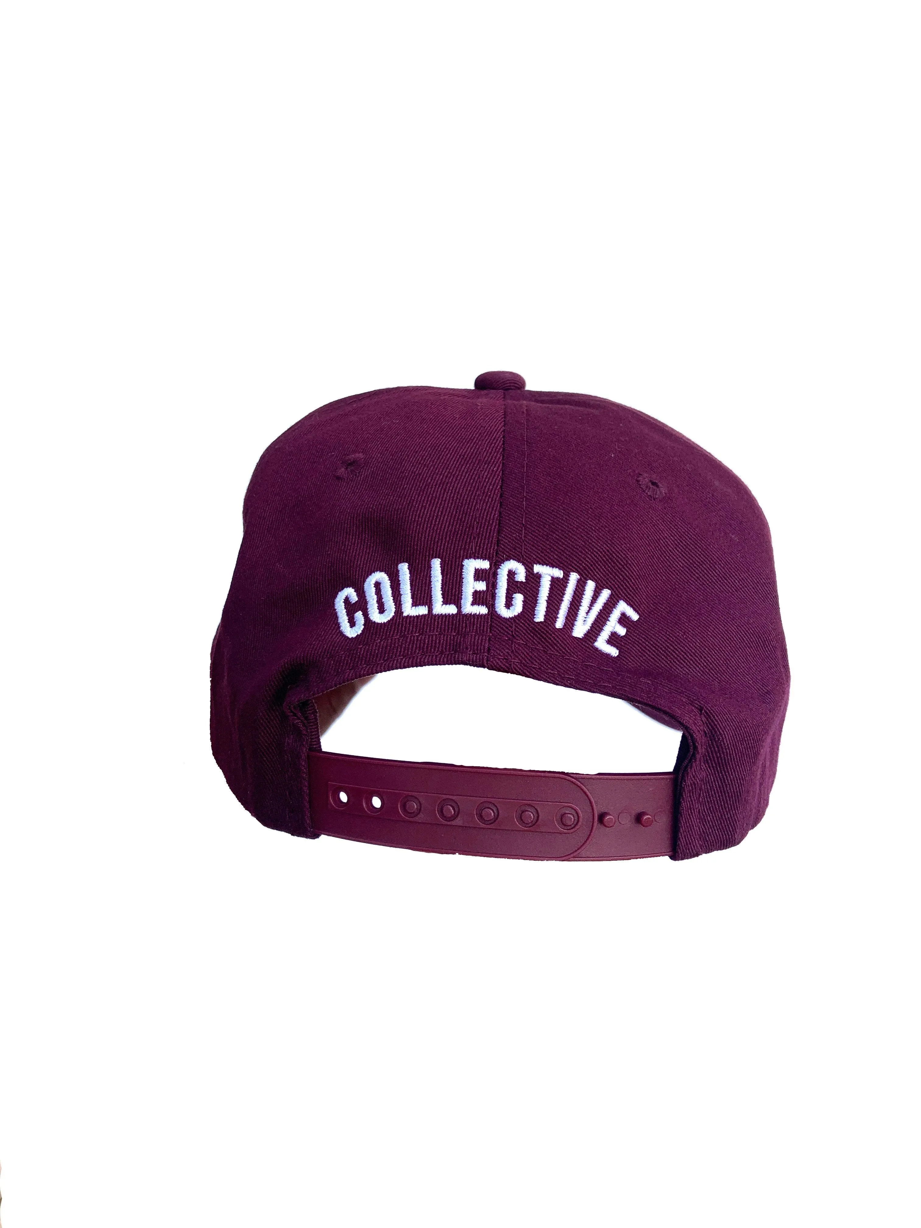 Collective LA Classic Snapback Hat Maroon