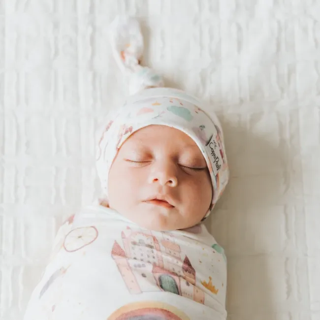 copper pearl top knot hat - enchanted