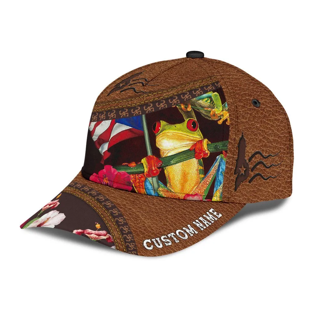 Customized Coqui Frog Puerto Rico Cap Hat, Puerto Rico Hats For Summer