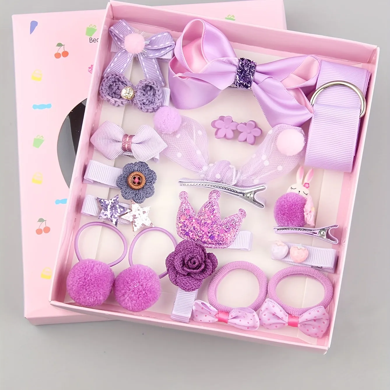 Deluxe Hair Clip Set 18pcs Girls Hair Accessories in Gift Box