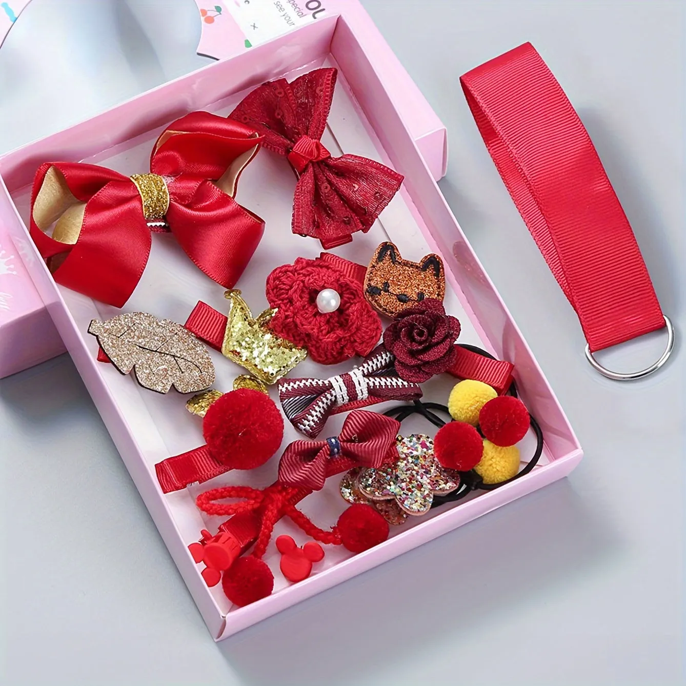 Deluxe Hair Clip Set 18pcs Girls Hair Accessories in Gift Box