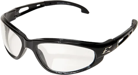 Edge Eyewear Dakura SW111 Black Frame Clear Lens Glasses