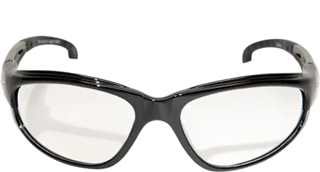 Edge Eyewear Dakura SW111 Black Frame Clear Lens Glasses