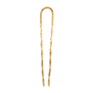 Effortless Twist Hair Pin in Bronze - Large