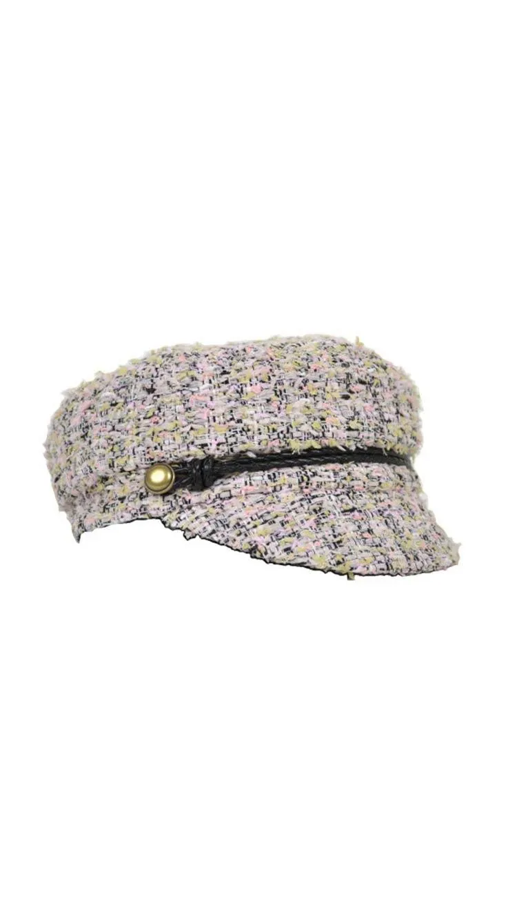 Elyse Tweed Marine Cap