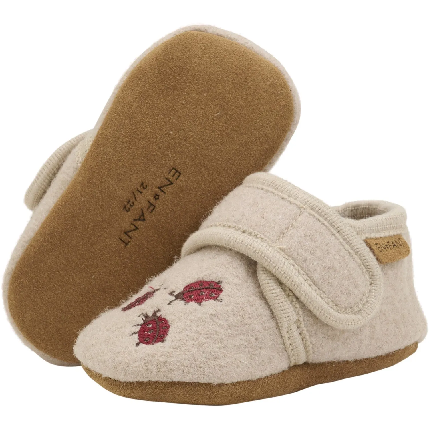 En Fant Moonlight Wool Slippers With Embroidery