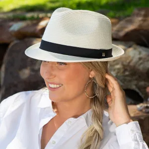 Evoke Flexibraid Harley Unisex Trilby - Ivory