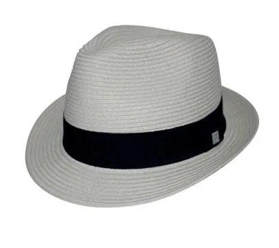 Evoke Flexibraid Harley Unisex Trilby - Ivory