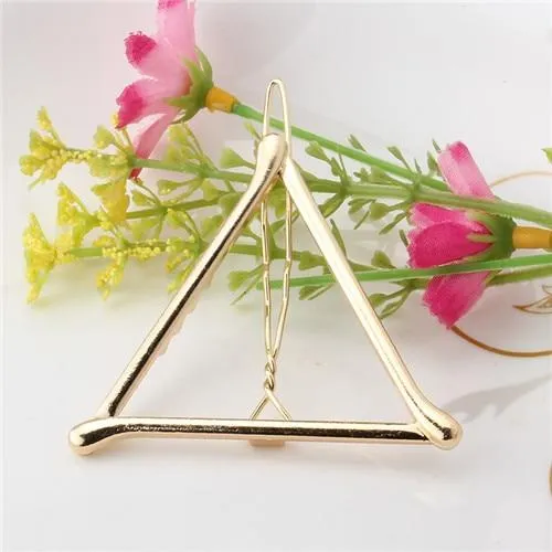 Geometric Alloy Hair Clip