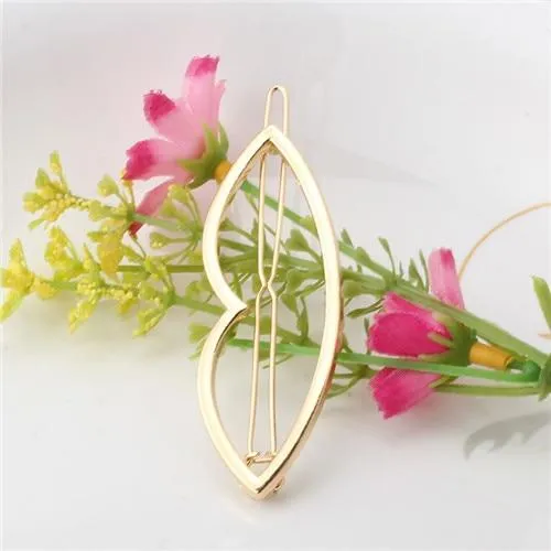 Geometric Alloy Hair Clip