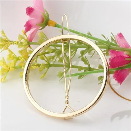 Geometric Alloy Hair Clip