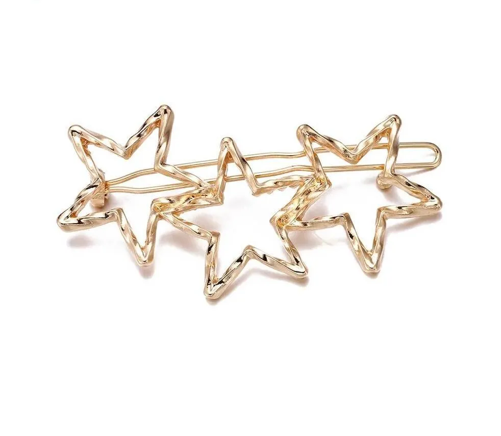 Geometric Alloy Hair Clip