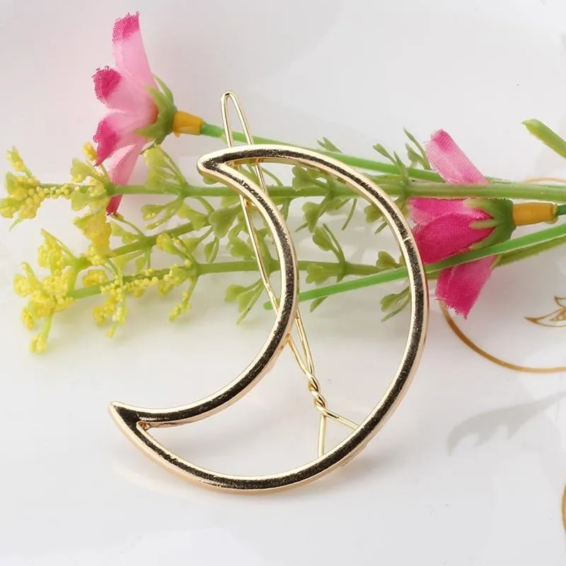 Geometric Alloy Hair Clip