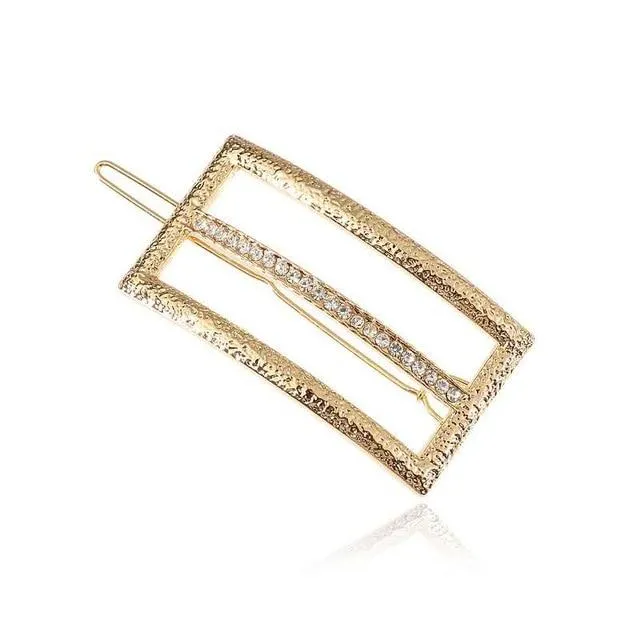 Geometric Alloy Hair Clip