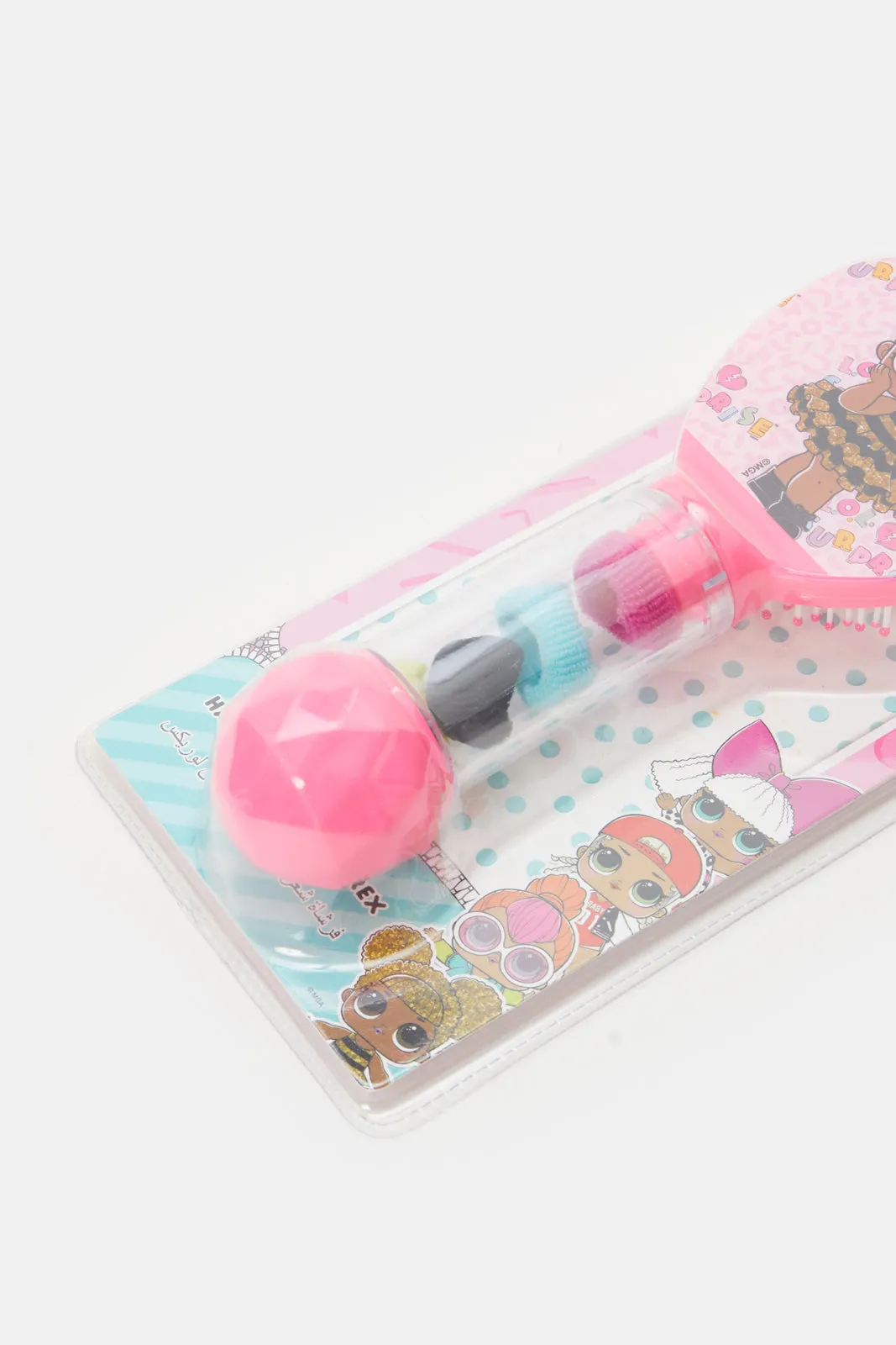 Girls Fuchsia Lol Printed Hair Brush