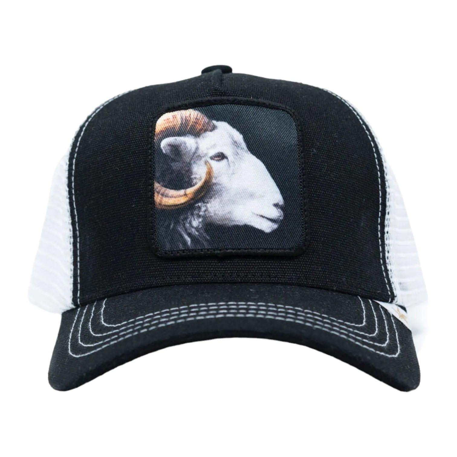 GOLD STAR HATS: Goat Trucker Hat GS274