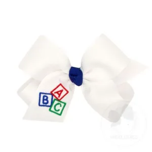 Grosgrain Bow | Medium Bow- ABC | Wee Ones