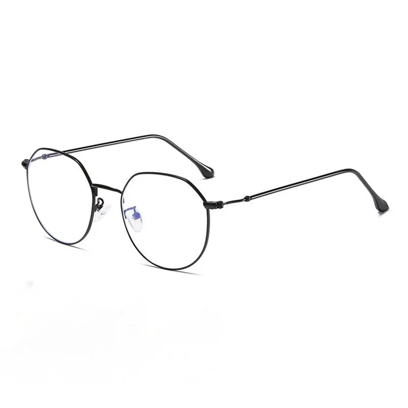 Hotony Unisex Full Rim Polygonal Alloy Frame Eyeglasses 1905