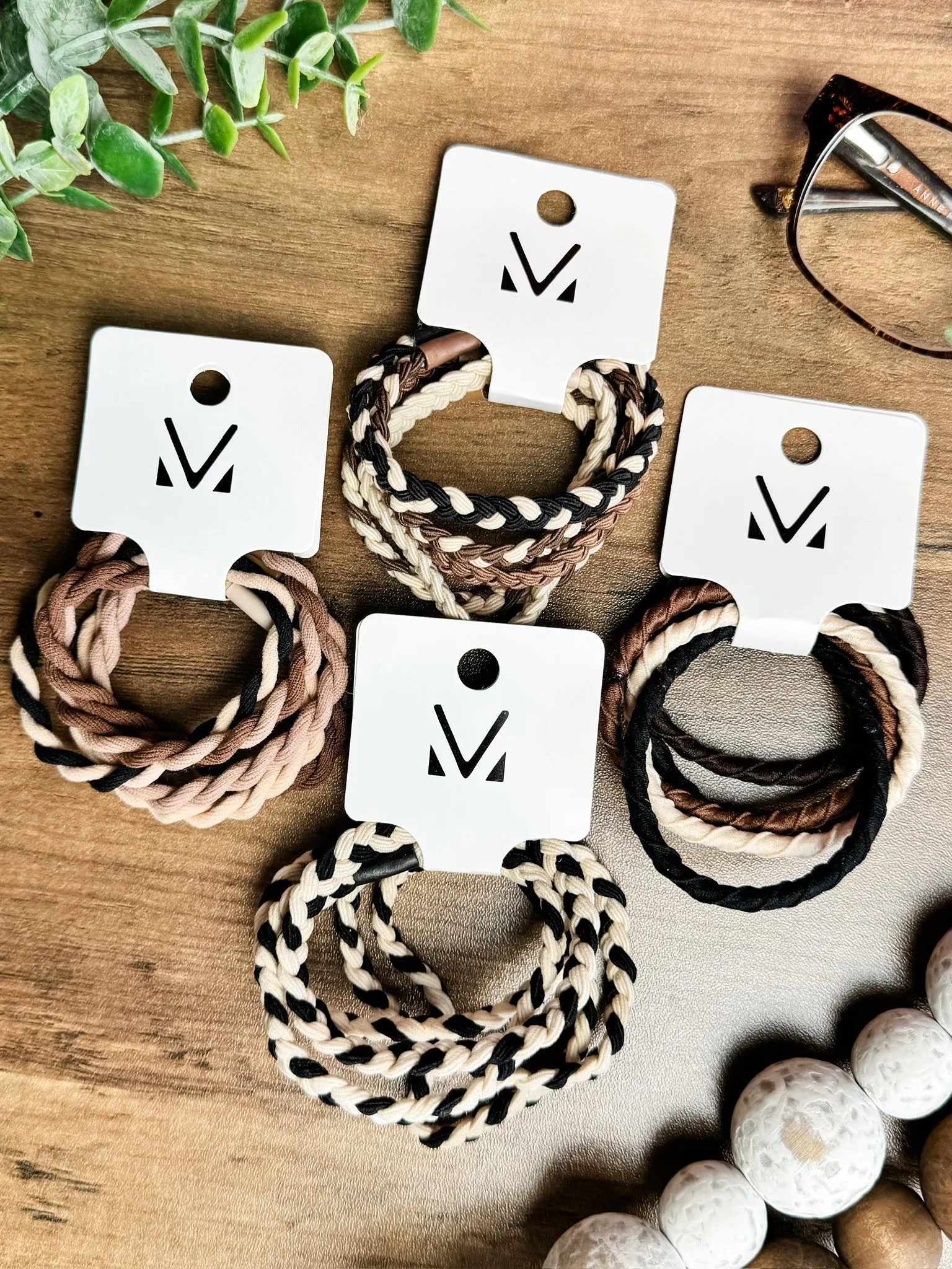 IN STOCK Hair Tie Bracelet Sets - Neutral Ropes | Hair Accessories