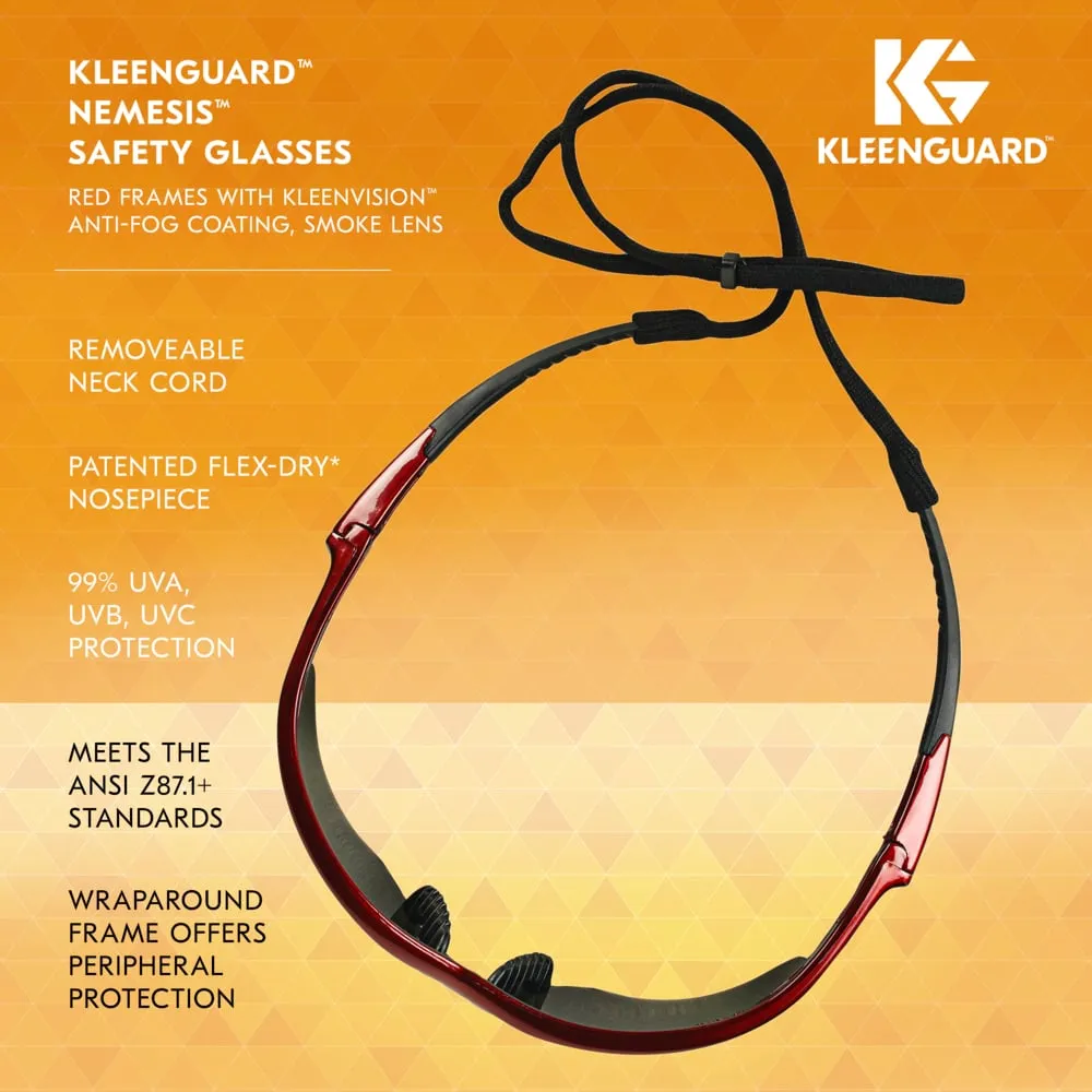 KleenGuard Nemesis Smoke Anti-Fog Safety Glasses with KleenVision