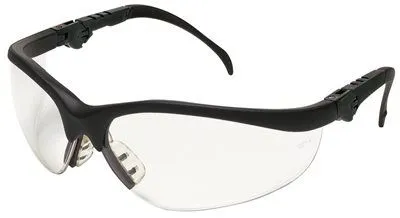 Klondike Plus Safety Glasses Black Frame Clear Lens