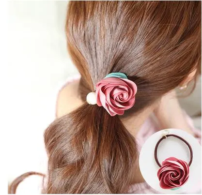 korean fashion women girls elastic hair rubber bands ties headwear ring rope accessories for women scrunchie ornaments wholesale