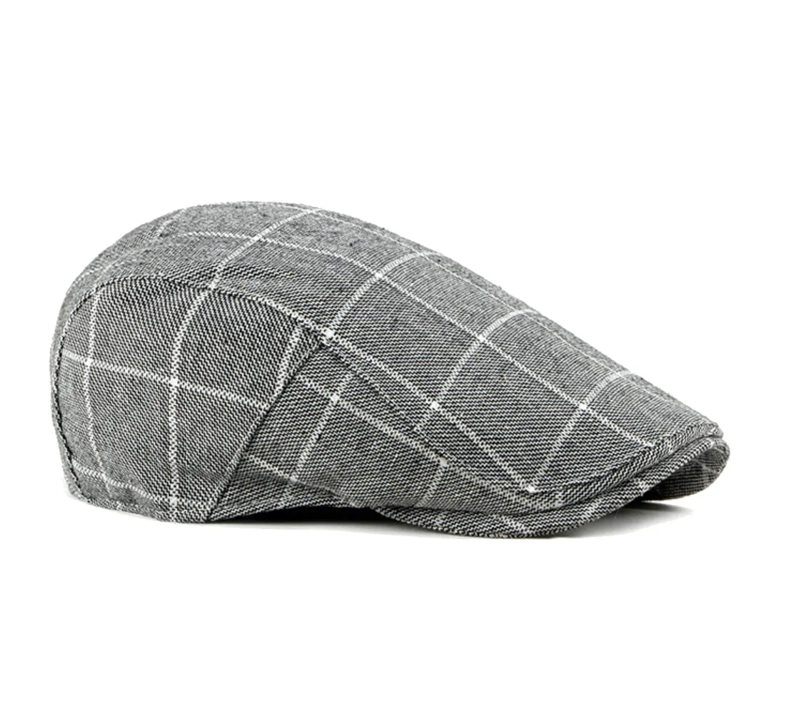 Men¡¯s Newsboy Gatsby Cotton Hat Cabbie Driving Hunting Flat Cap YZ30110