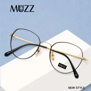 Muzz Men's Full Rim Square Oval Titanium Frame Eyeglasses 15012