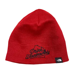 North Face Red Beanie