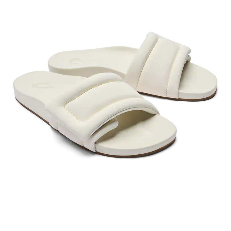 Olukai Women's Sunbeam Slide Sandal White