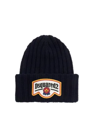 "beanie hat with patch logo KNM0180 01W00306 NAVY