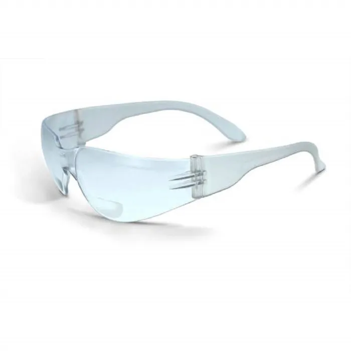 Radians MRB125ID Mirage MRB Bifocal Safety Eyewear, Clear Frame, Clear Lens, 2.5 Diopter, 1 Each