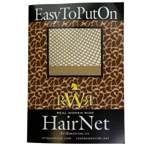 Real Women Ride No Knot Hair Net in Light Brown - One Size