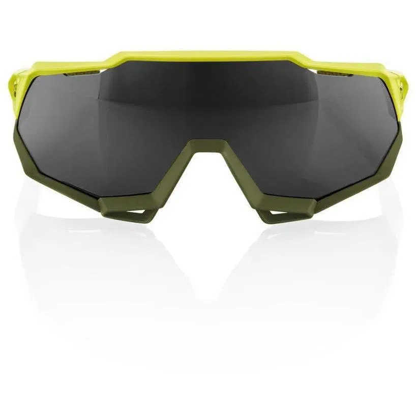 RIDE 100% Eyewear Speedtrap Soft Tact - Banana Black Mirror Lens