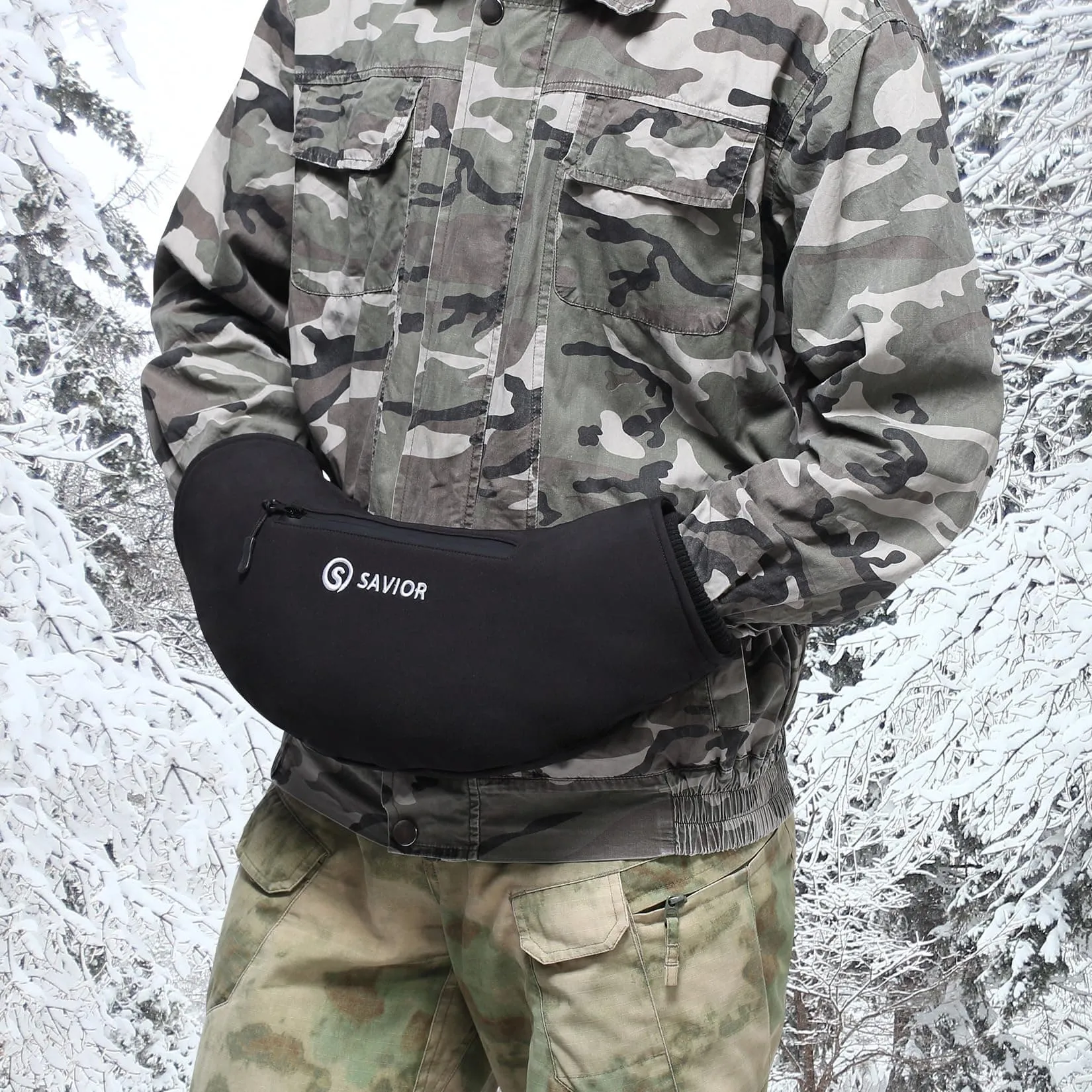 SAVIOR HEAT Premium Electric Heated Hand Muff - Ultimate Hand Warmer for Cold Weather Comfort